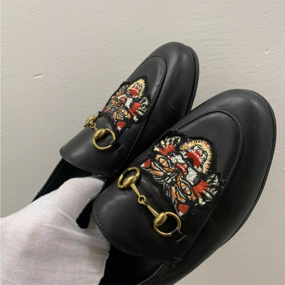 GUCCI Authentic limited edition Leather Angry Cat Horse Bit Jordaan EU 40 US 10 - Picture 11 of 16